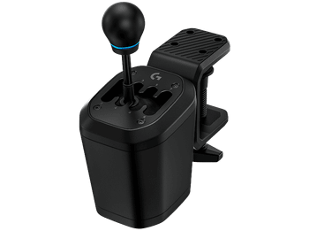 Palanca de cambios - Logitech G RS H-Shifter, 7 velocidades y marcha atrás personalizable, Windows, Playstation/Xbox, Mordaza sujeción, Negro