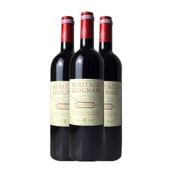 Les Caves Fleury Vino Tinto Heritage Léognan Bordeaux Crianza 75 Cl 13% Vol. (pack De 3 Unidades)