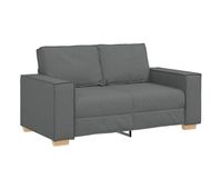sofa de 2 plazas - sofa de salon de tela gris oscuro 120 cm
