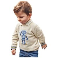 mayoral abrigo 2310 jersey intarsia bebe beige para nino