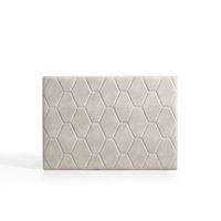 cabecero agata para cama de 110 de tela blanco roto 115x115x8 matris