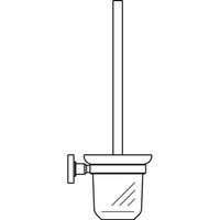 juego de escobilla ideal standard iom de vidrio para montaje en pared cromado a9119aa