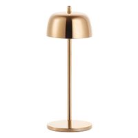 lampara de mesa led de cobre recargable y regulable zafferano circe