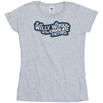 Willy Wonka Camiseta Chocolate Factory Logo para mujer