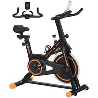 bicicleta estatica rolipo bicicleta estatica con volante de inercia de 8 kg pantalla lcd pulsometro sillin y manillar ajustables
