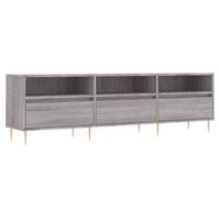 mueble para tv madera contrachapada gris sonoma 150x30x445 cm vidaxl