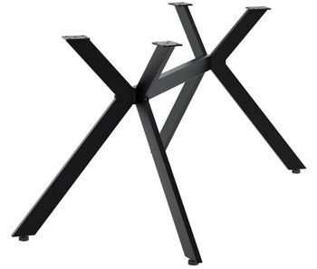 Patas de mesa cascada negro metal negro 71x135x72 cm