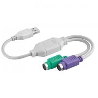 goobay cable conversor ps2 a usb 20 15cm blanco