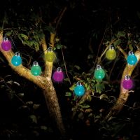 eureka crackle solar string lights