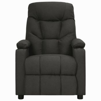Sillón Reclinable De Tela Negro Cfw429375