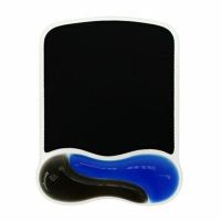 alfombrilla para raton kensington duo gel con reposamunecas azulnegro