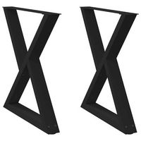 patas para mesarpierna de mesa de comedor 2 uds negro 70x72-733 cm