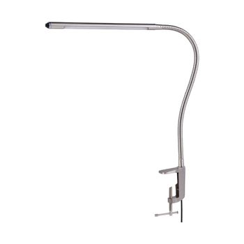 Lámpara de pinza de metal gris