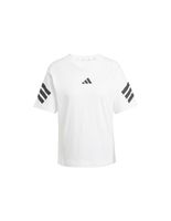 camiseta adidas future icons 3 bandas mujer blanco
