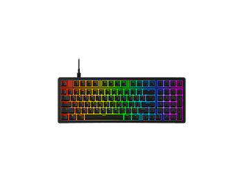 Teclado gaming - HyperX Origins 2 1800, Interruptores mecánicos, Hotswap, Perfil alto, 8K, Altura ajustable, Color negro