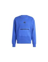 sudadera adidas city es e fleece hombre azul