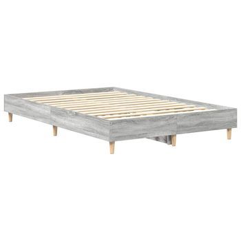 Estructura De Cama Gris Sonoma 120 X 190 Cm