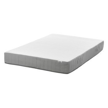 Colchón De Muelles Ensacados Con Asas Relleno De Espuma Viscoelástica Firmeza Media Funda Extraíble 7 Zonas Acolchado 120 X 200 Cm Drift