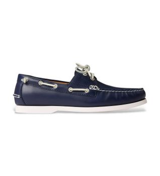 Polo Ralph Lauren para hombre. 803932995001 Náuticos de Piel Merton marino (40), Plano, Cordones, Casual