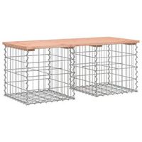 banco jardin  banco de exterior  silla de jardin diseno gaviones madera abeto douglas 103x44x42 cm