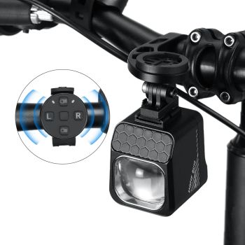 LAOTIE BU10 Faro LED inalámbrico para bicicleta 1600Lm Super brillante Diseño de línea de corte Batería de 4000mAh Banco