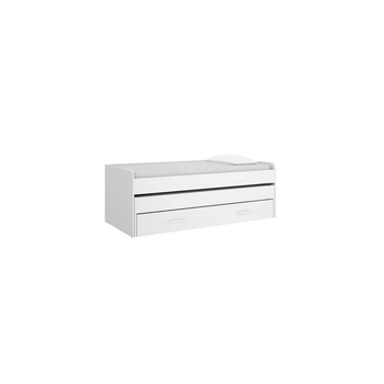 Cama Compacta Juvenil Paloma Con Doble Cama Y Almacenamiento