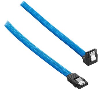 ModMesh 60 cm Right Angle SATA 3 Cable - Light Blue, Blue