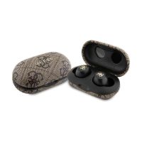auriculares guess tws enc inalambricos bluetooth con cancelacion de ruido y estuche marron