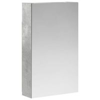 armario con espejo de bano  mueble de bano gris concreto 30 x 105 x 50 cm