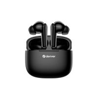 auriculares denver twe-48b inalambricos bluetooth true wireless para llamadas y musica negros