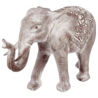 estatua elefante jade efecto blanqueado h46cm - atmosphera createur dinterieur