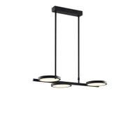 lampara de techo negra con led regulable de 3 luces