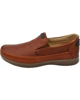 de LUISETTI LUISETTI MOCASÍN 27924NA EN PIEL MARRÓN CONAC