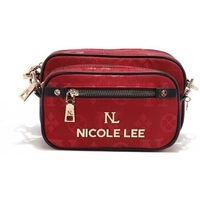 nicole lee bolso de mano bandolera margot de 2 piezas rojo para mujer