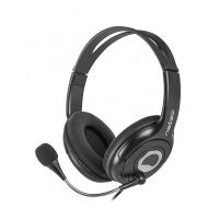 natec bear 2 auriculares negros con microfono