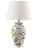 lampara de mesa  porcelana blanco