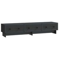 mueble de tv 147 x 345 x 30 cm negro madera de ingenieria vidaxl