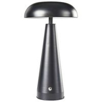 lampara de mesa moderna hierro iluminacion interior inalambrica regulador de intensidad led negro bocono