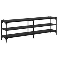 gabinete de tv 160 x 30 x 50 cm roble negro vidaxl