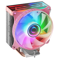 ventilador con disipador de cpu mars gaming mcpu-vr pink diserro doble espejo infinito 4 headpipes