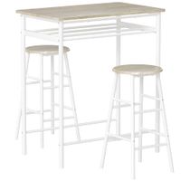 conjunto de bar 80x50x90 cm blanco