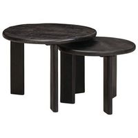mesas de cafe nido 2 pcs madera de mango maciza vidaxl
