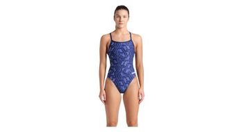 Traje de bano arena escape dos challenge azul para mujer
