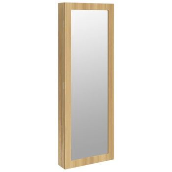 Espejo Con Joyero De Pared 37,5x10x106 Cm Vidaxl