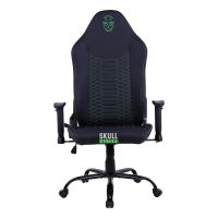 silla gaming master skull factory master respaldo duro metal negro reposabrazos 2d