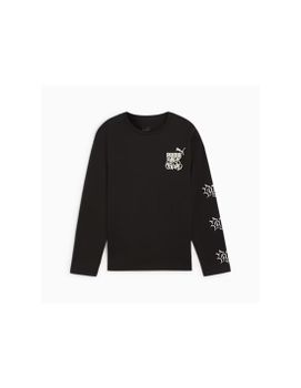 Camiseta Puma Essentials+ Mid 90S Ls Niño Negro