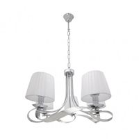 fabrilamp lampara de techo con pantallas serie baeza de 5 luces