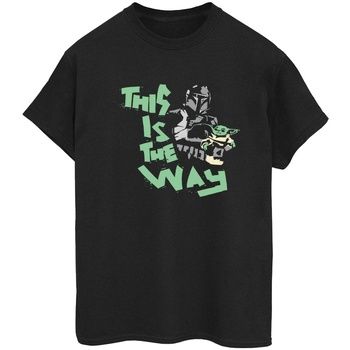 Disney Camiseta manga larga The Mandalorian This Is The Way para mujer