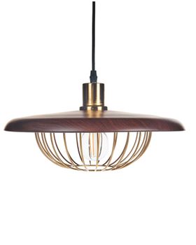 Lámpara colgante  metal dorado