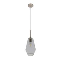 fabrilamp colgante pinap 1xe27 niquelahumado regx17x17 cm